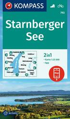 KOMPASS Wanderkarte 793 Starnberger See 1:25.000