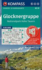 KOMPASS Wanderkarte 39 Glocknergruppe, Nationalpark Hohe Tauern 1:50.000