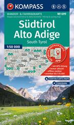 KOMPASS Wanderkarten-Set 699 S&uuml;dtirol / Alto Adige / South Tyrol (4 Karten) 1:50.000