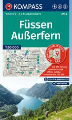 KOMPASS Wanderkarte 4 F&uuml;ssen, Au&szlig;erfern 1:50.000