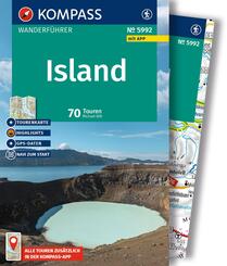 KOMPASS Wanderf&uuml;hrer Island, 70 Touren mit Extra-Tourenkarte