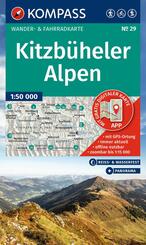 KOMPASS Wanderkarte 29 Kitzb&uuml;heler Alpen 1:50.000
