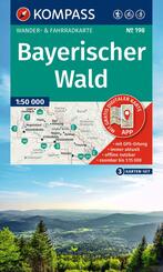 KOMPASS Wanderkarten-Set 198 Bayerischer Wald (3 Karten) 1:50.000