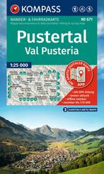 KOMPASS Wanderkarten-Set 671 Pustertal / Val Pusteria (3 Karten) 1:25.000