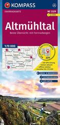 KOMPASS Fahrradkarte 3329 Altm&uuml;hltal 1:70.000