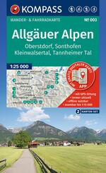 KOMPASS Wanderkarten-Set 003 Allg&auml;uer Alpen, Oberstdorf, Sonthofen, Kleinwalsertal, Tannheimer Tal (2 Karten) 1:25.000