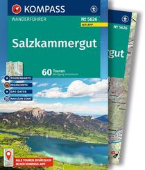 KOMPASS Wanderf&uuml;hrer Salzkammergut, 60 Touren mit Extra-Tourenkarte