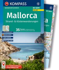 KOMPASS Wanderf&uuml;hrer Mallorca Strand- und K&uuml;stenwanderungen, 35 Touren mit Extra-Tourenkarte