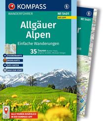 KOMPASS Wanderf&uuml;hrer Allg&auml;uer Alpen, einfache Wanderungen, 35 Touren mit Extra-Tourenkarte