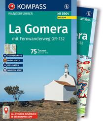 KOMPASS Wanderf&uuml;hrer La Gomera, mit Fernwanderweg GR-132, 75 Touren mit Extra-Tourenkarte