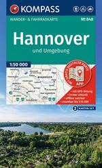 KOMPASS Wanderkarten-Set 848 Hannover und Umgebung (2 Karten) 1:50.000
