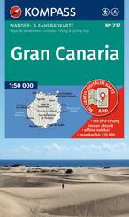 KOMPASS Wanderkarte 237 Gran Canaria 1:50.000