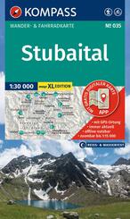 KOMPASS Wanderkarte 035 Stubaital 1:30.000