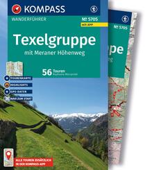 KOMPASS Wanderf&uuml;hrer Texelgruppe mit Meraner H&ouml;henweg, 56 Touren mit Extra-Tourenkarte