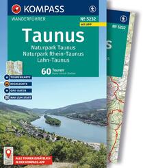 KOMPASS Wanderf&uuml;hrer Taunus, Naturpark Taunus, Naturpark Rhein-Taunus, Lahn-Taunus, 60 Touren mit Extra-Tourenkarte