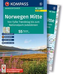 KOMPASS Wanderf&uuml;hrer Norwegen Mitte, von Fylke Tr&oslash;ndelag bis zum Nationalpark Jodalsbreen, 55 Touren mit Extra-Tourenkarte