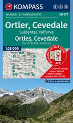 KOMPASS Wanderkarte 077 Ortler, Cevedale, Suldental, Valfurva / Ortles, Cevedale, Val di Solda, Valfura 1:25.000