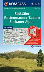 KOMPASS Wanderkarten-Set 223 S&ouml;lkt&auml;ler, Rottenmanner Tauern, Seckauer Alpen (2 Karten) 1:55.000