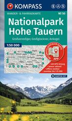 KOMPASS Wanderkarten-Set 50 Nationalpark Hohe Tauern, Gro&szlig;venediger, Gro&szlig;glockner, Ankogel (3 Karten) 1:50.000