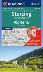 KOMPASS Wanderkarte 058 Sterzing und Umgebung / Vipiteno e dintorni 1:25.000