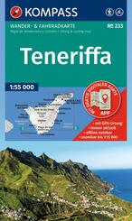 KOMPASS Wanderkarte 233 Teneriffa 1:50.000
