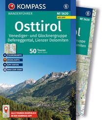 KOMPASS Wanderf&uuml;hrer Osttirol, Venediger- und Glocknergruppe, Defereggental, Lienzer Dolomiten, 50 Touren mit Extra-Tourenkarte