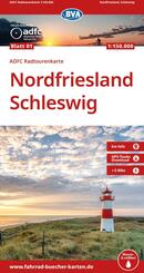 BVA ADFC Radtourenkarte Nordfriesland, Schleswig 1:150.000