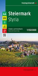 freytag & berndt Stra&szlig;enkarte Steiermark 1:150.000