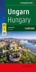 freytag & berndt Stra&szlig;enkarte Ungarn 1:400.000
