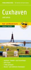Publicpress Rad- und Wanderkarte Cuxhaven und umzu (mit Stadtplan) 1:60.000